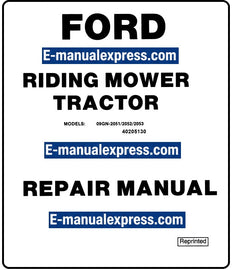 Ford R8 R11 Riding Mower Tractor Service Repair Manual PDF Download OEM Factory Workshop Manual