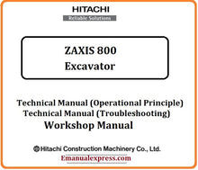 Load image into Gallery viewer, Download PDF - Hitachi ZAXIS 800 Excavator Service Repair Manual
