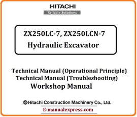 Download PDF - Hitachi ZX250LC-7, ZX250LCN-7 Hydraulic Excavator Service Repair Manual
