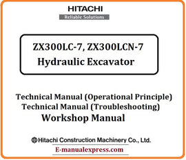 Download PDF - Hitachi ZX300LC-7, ZX300LCN-7 Hydraulic Excavator Service Repair Manual