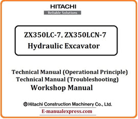 Download PDF - Hitachi ZX350LC-7, ZX350LCN-7 Hydraulic Excavator Service Repair Manual