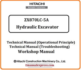 Download PDF - Hitachi ZX870LC-5A Hydraulic Excavator Service Repair Manual