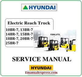 Download PDF - Hyundai 10BR-7, 13BR-7, 14BR-7, 20BR-7, 25BR-7 Electric Reach Truck Service Repair Manual