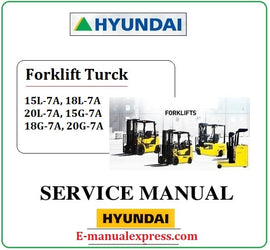 Hyundai 15L-7A, 18L-7A, 20L-7A, 15G-7A, 18G-7A, 20G-7A PDF Forklift