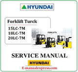 Hyundai 15LC-7M 18LC-7M 20LC-7M PDF Download Forklift Service Manual