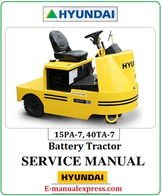 Hyundai 15PA-7, 40TA-7 PDF Download Battery Tractor