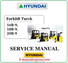 Load image into Gallery viewer, Hyundai 16B-9, 18B-9, 20B-9 PDF Download Forklift