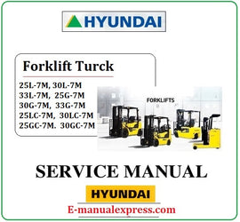 Hyundai 25L-7M, 30L-7M, 33L-7M, 25G-7M, 30G-7M, 33G-7M, 25LC-7M, 30LC-7M, 25GC-7M, 30GC-7M