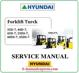 Hyundai 35D-7, 40D-7, 45D-7, 35DS-7, 40DS-7, 45DS-7 PDF Download