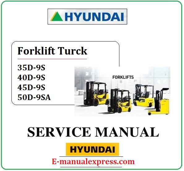 Hyundai 35D-9S, 40D-9S, 45D-9S, 50D-9SA PDF Download