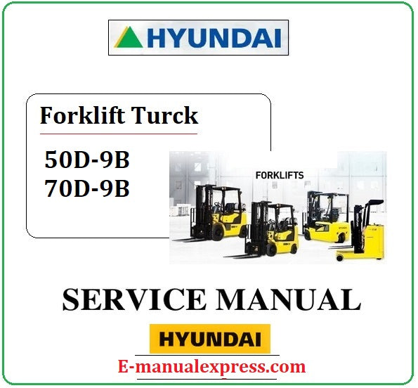 Hyundai 50D-9B, 70D-9B PDF Download