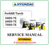 Hyundai 50DS-7E 60DS-7E 70DS-7E PDF Download Forklift Service Manual