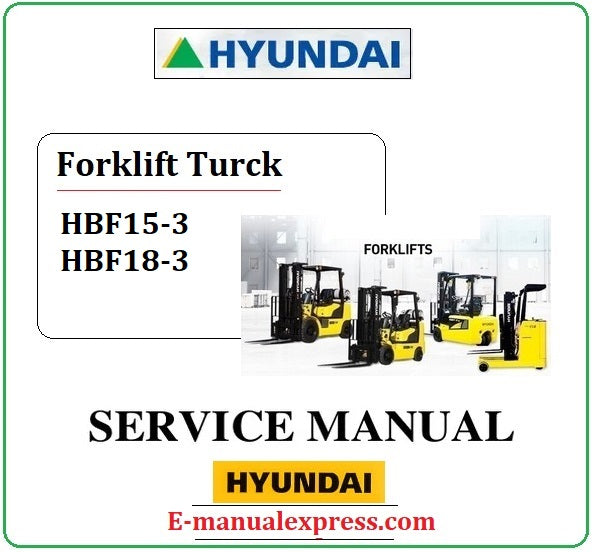 Hyundai HBF15-3, HBF18-3 PDF Download