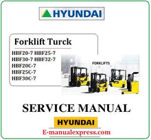 Load image into Gallery viewer, Hyundai HBF20-7 HBF25-7 HBF30-7 HBF32-7 HBF20C-7 HBF25C-7 HBF30C-7 PDF Download