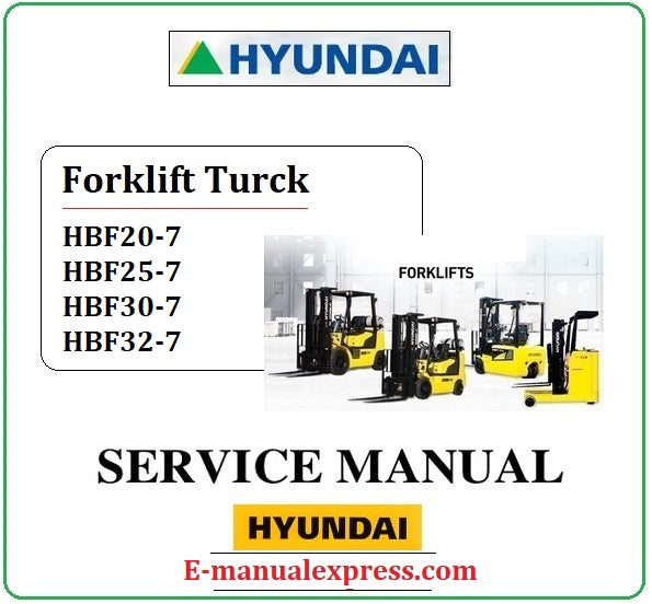 Hyundai HBF20-7, HBF25-7, HBF30-7, HBF32-7 PDF Download