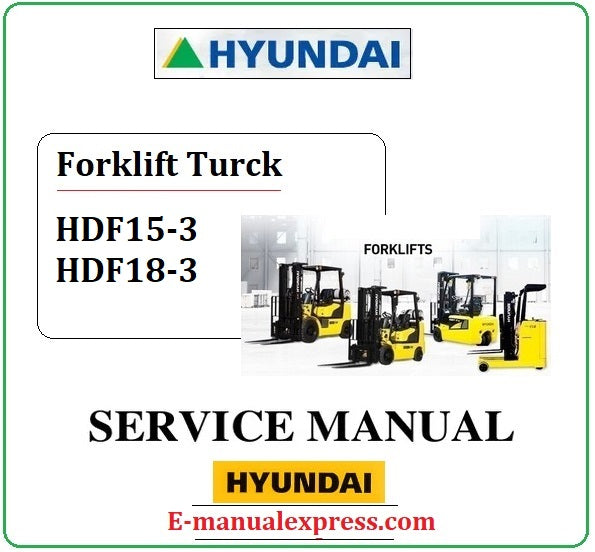 Hyundai HDF15-3 HDF18-3 PDF Download