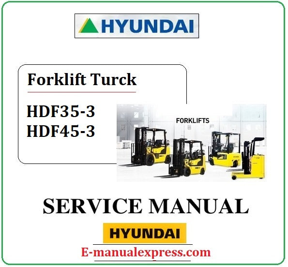 Hyundai HDF35-3 HDF45-3 PDF Download
