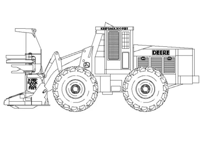 TM1844 John Deere 643H, 843H Feller Buncher
