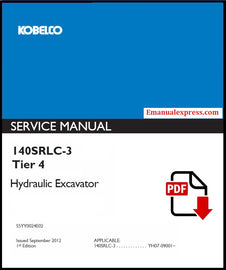 Download PDF - Kobelco 140SRLC-3 Tier 4 Hydraulic Excavator Repair Service Manual