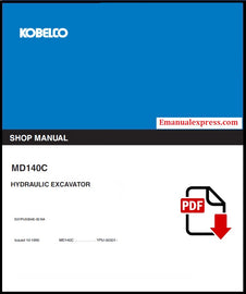 Download PDF - Kobelco MD140C Hydraulic Excavator Service Repair Shop Manual