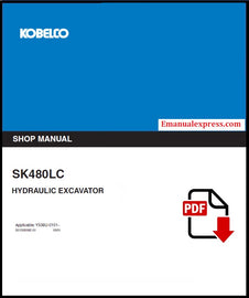 Download PDF - Kobelco SK480LC Hydraulic Excavator Service Repair Shop Manual