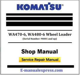 Download PDF - Komatsu WA470-6, WA480-6 Wheel Loader Service Repair Shop Manual