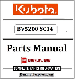 Download Kubota BV5200 SC14 Parts Manual