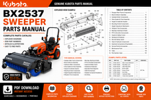 Load image into Gallery viewer, Kubota BX2537 Sweeper Parts Manual Download