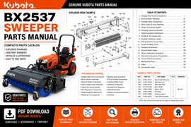 Kubota BX2537 Sweeper Parts Manual Download