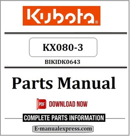 Download Kubota KX080-3 Parts Manual BIKIDK0643