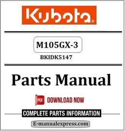 Download Kubota M105GX-3 Parts Manual BKIDK5147
