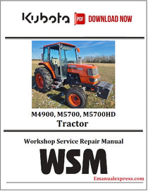 Download PDF - Kubota M4900, M5700, M5700HD Tractor Service Repair Manual