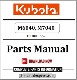 Kubota M6040, M7040 Parts Manual BKIDK0662