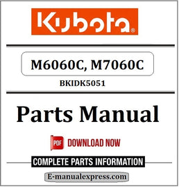 Kubota M6060C, M7060C Parts Manual BKIDK5051