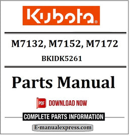 Download Kubota M7132, M7152, M7172 Parts Manual BKIDK5261