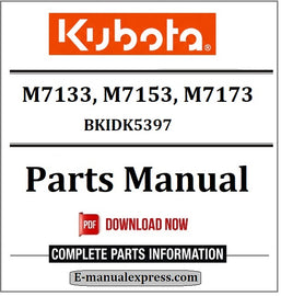 Download Kubota M7133, M7153, M7173 Parts Manual BKIDK5397