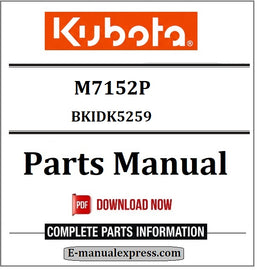 Download Kubota M7152P Parts Manual BKIDK5259