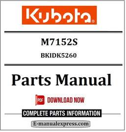 Download Kubota M7152S Parts Manual BKIDK5260