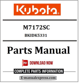 Download Kubota M7172SC Parts Manual BKIDK5331