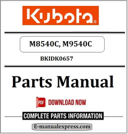 Kubota M8540C, M9540C Parts Manual BKIDK0657