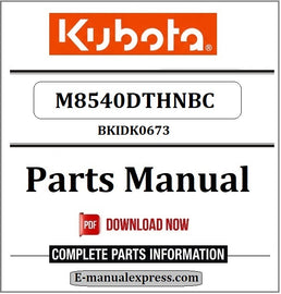 Download Kubota M8540DTHNBC Parts Manual BKIDK0673