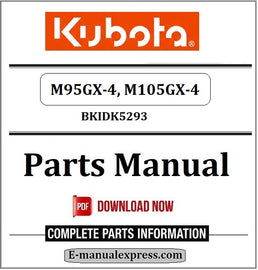 Download Kubota M95GX-4, M105GX-4 Parts Manual BKIDK5293