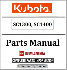 Kubota SC1300, SC1400 Parts Manual