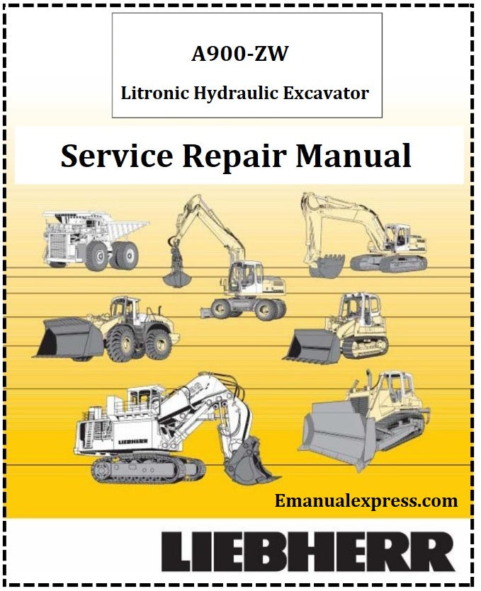 Download PDF - Liebherr A900-ZW Litronic Hydraulic Excavator Service Repair Manual