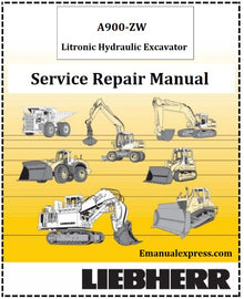 Download PDF - Liebherr A900-ZW Litronic Hydraulic Excavator Service Repair Manual