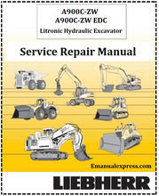 Load image into Gallery viewer, Download PDF - Liebherr A900C-ZW Litronic Hydraulic Excavator Service Repair Manual