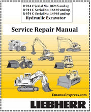 Load image into Gallery viewer, Download PDF - Liebherr R934C, R944C, R954C Hydraulic Excavator Service Repair Manual