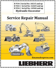 Download PDF - Liebherr R934C, R944C, R954C Hydraulic Excavator Service Repair Manual