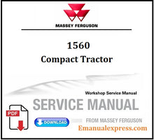 Load image into Gallery viewer, Download PDF - Massey Ferguson 1560 Compact Tractor Workshop Service Repair Manual 4283360M2