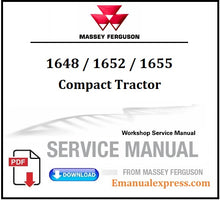 Load image into Gallery viewer, Download PDF - Massey Ferguson 1648, 1652, 1655 Compact Tractor Workshop Service Repair Manual 4283387M2